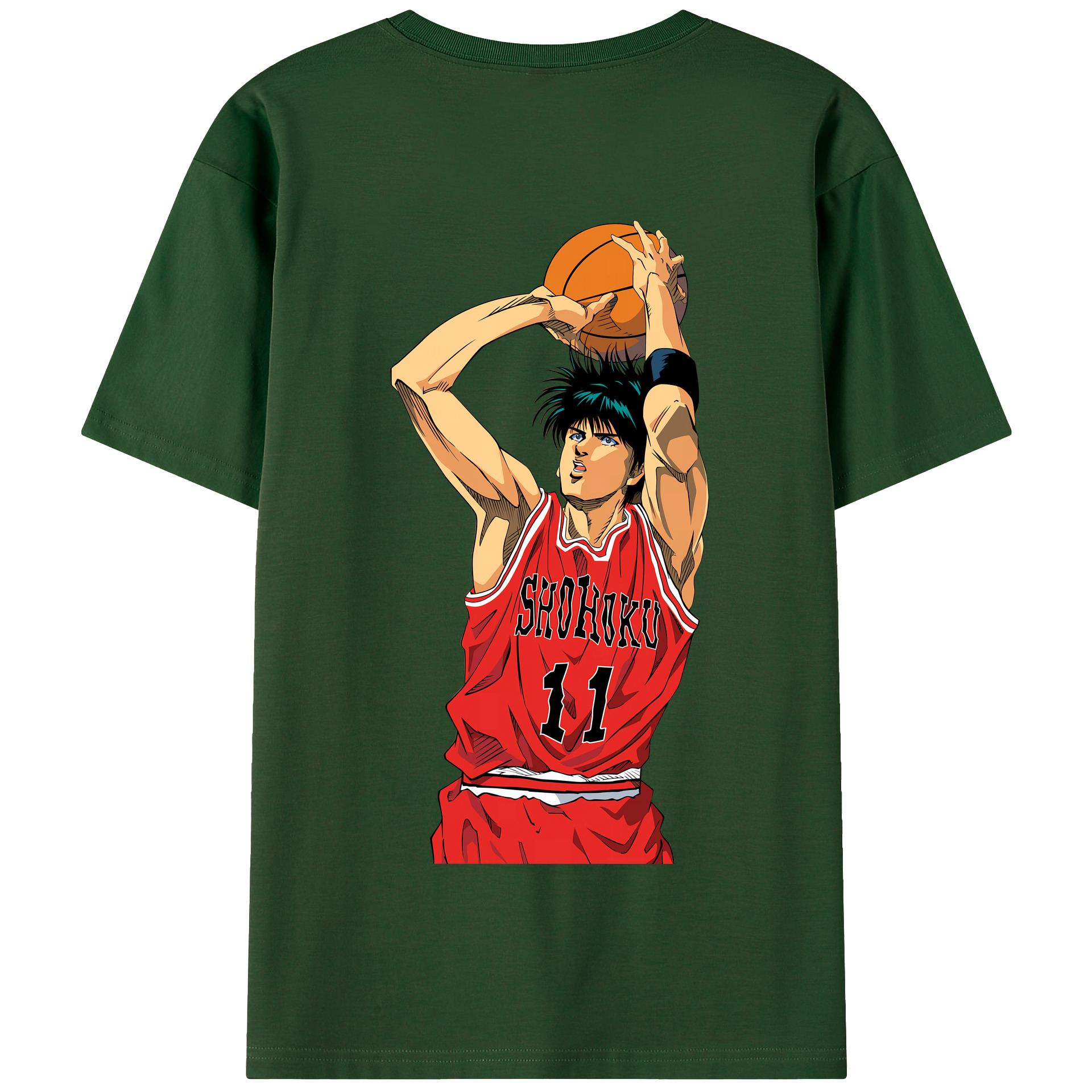 SLAM DUNK／スラムダンク 綿100％半袖Tシャツ（背面プリント）